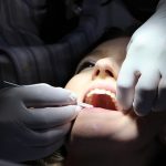 woman having dental care
